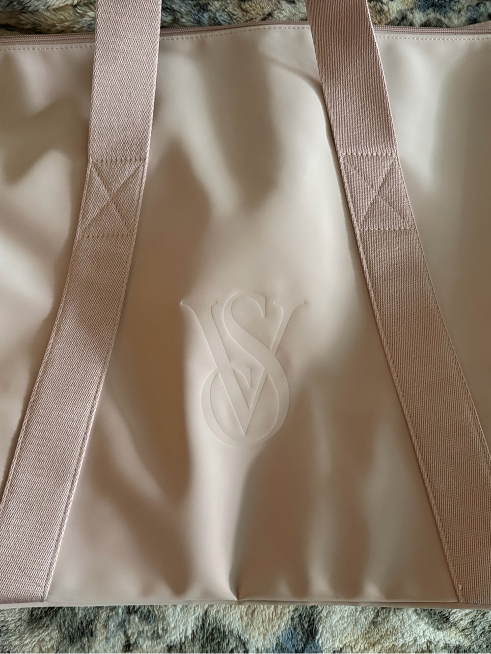 Victoria's Secret Light Blush Pink Tote Bag